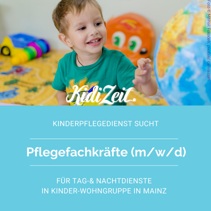 Pflegefachkraft für Kinder-Wohngruppe in Mainz